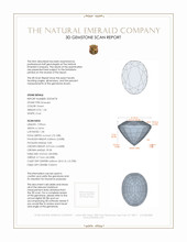1.34 Ct. Emerald from Zambia 3 D Scan Report