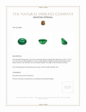 1.40 Ct. Emerald from Zambia Appraisal