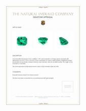 2.99 Ct. Emerald from Colombia Appraisal