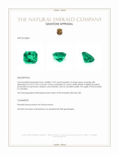 2.99 Ct. Emerald from Colombia Appraisal
