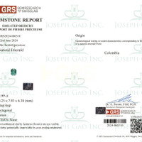 2.99 Ct. Emerald from Colombia Scan Report