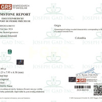 2.99 Ct. Emerald from Colombia Scan Report