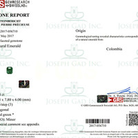 3.04 Ct. Emerald from Colombia Scan Report