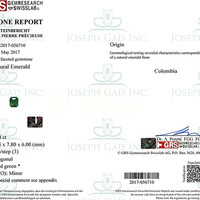 3.04 Ct. Emerald from Colombia Scan Report