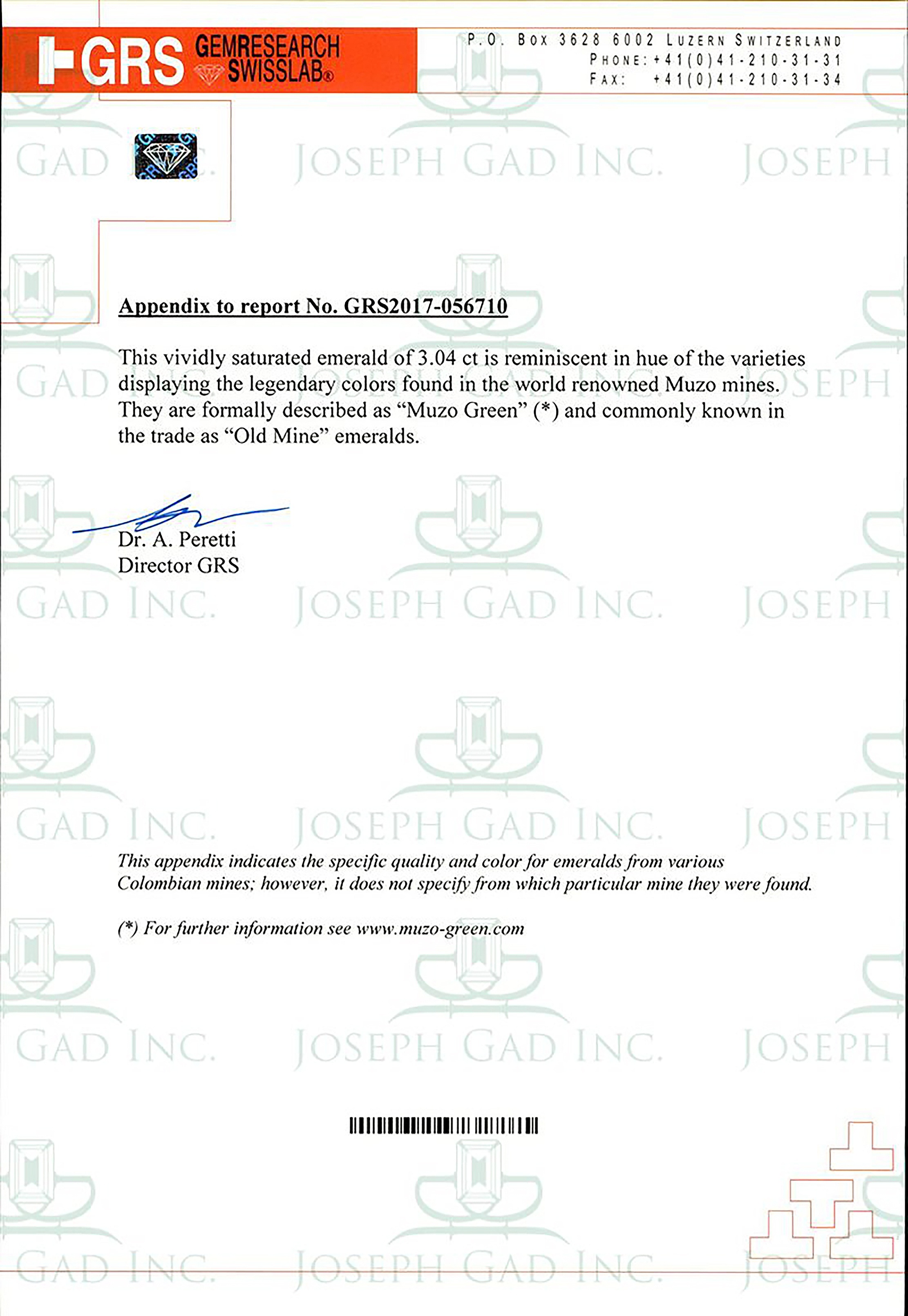 3.04 Ct. Emerald from Colombia