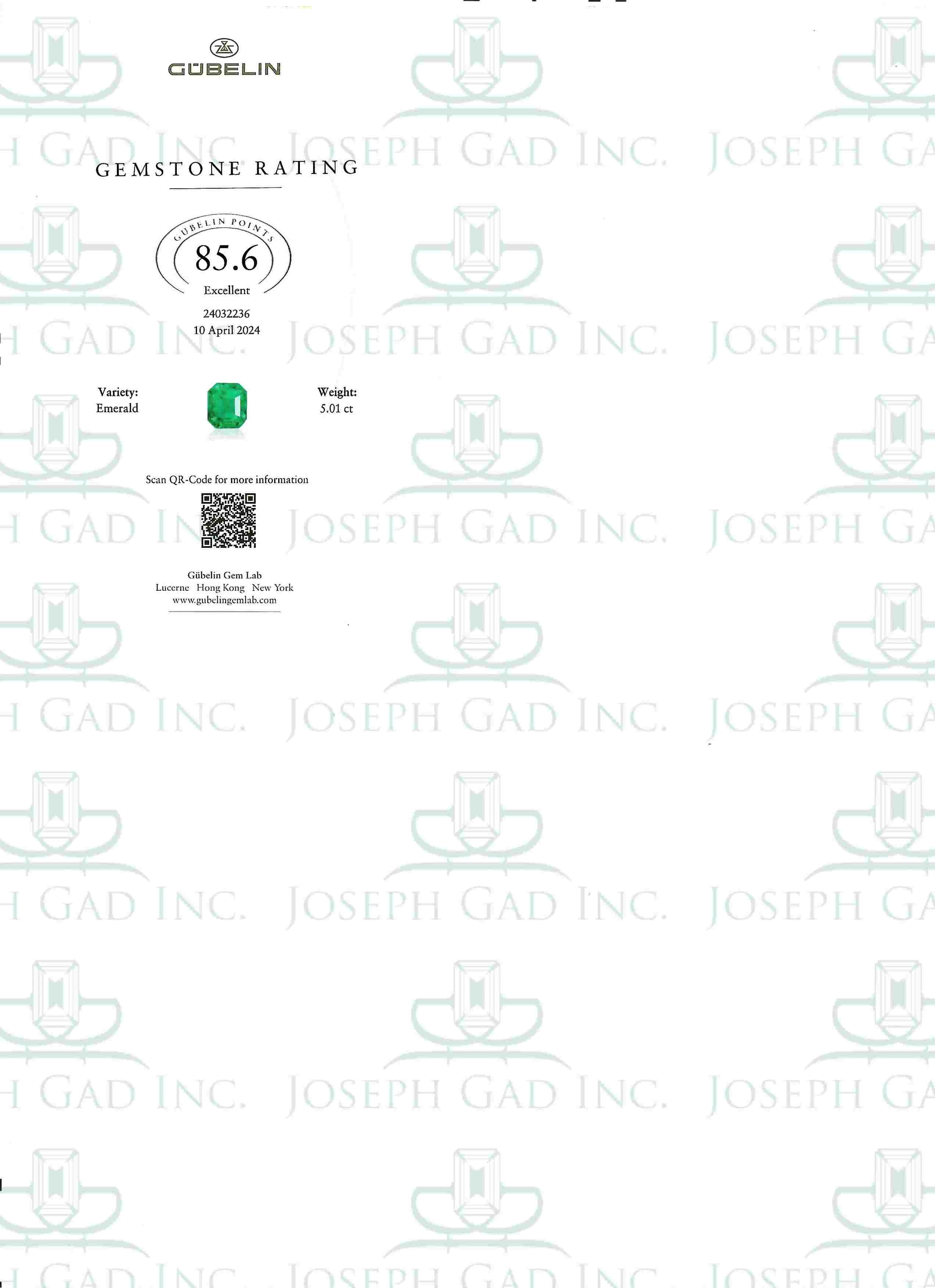 5.01 Ct. Emerald from Colombia