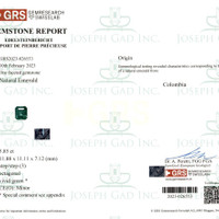 5.84 Ct. Emerald from Colombia Scan Report