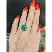 5.84 Ct. Emerald from Colombia Life Style