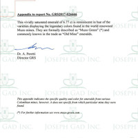 6.77 Ct. Emerald from Colombia Scan Report