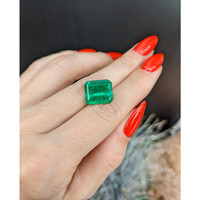 6.77 Ct. Emerald from Colombia Life Style