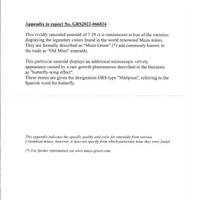 7.29 Ct. Emerald from Colombia Scan Report