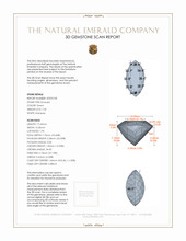 7.29 Ct. Emerald from Colombia 3 D Scan Report