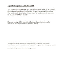 7.75 Ct. Emerald from Colombia Scan Report