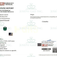 9.00 Ct. Emerald from Colombia Scan Report
