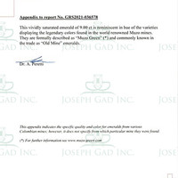 9.00 Ct. Emerald from Colombia Scan Report