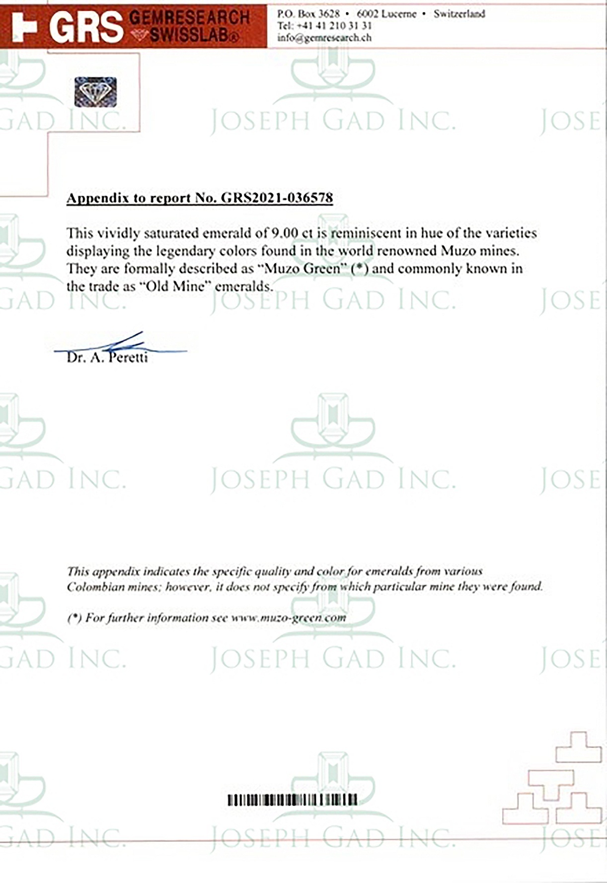 9.00 Ct. Emerald from Colombia