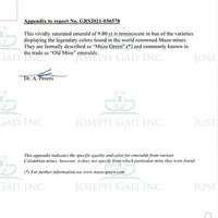 9.00 Ct. Emerald from Colombia Scan Report
