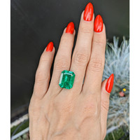 9.54 Ct. Emerald from Colombia Life Style