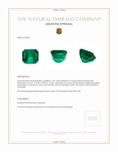 11.37 Ct. Emerald from Colombia Appraisal