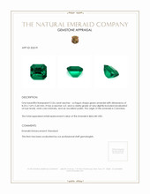 2.26 Ct. Emerald from Colombia Appraisal