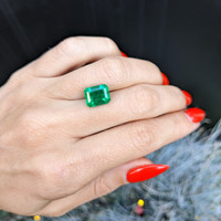 4.16 Ct. Emerald from Colombia Life Style