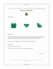 0.75 Ct. Emerald from Colombia Appraisal