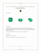 0.79 Ct. Emerald from Colombia Appraisal