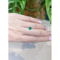 0.79 Ct. Emerald from Colombia Life Style
