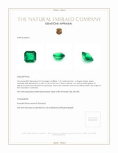 1.35 Ct. Emerald from Colombia Appraisal