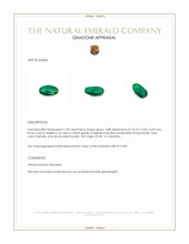 1.50 Ct. Emerald from Colombia Appraisal