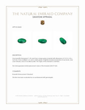 1.50 Ct. Emerald from Colombia Appraisal