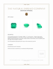 1.61 Ct. Emerald from Colombia Appraisal