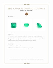 1.61 Ct. Emerald from Colombia - Muzo Appraisal
