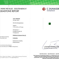 1.61 Ct. Emerald from Colombia Scan Report