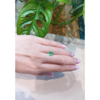 1.68 Ct. Emerald from Colombia Life Style