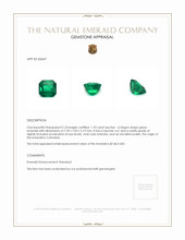 1.70 Ct. Emerald from Colombia Appraisal