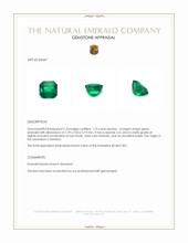 1.70 Ct. Emerald from Colombia Appraisal