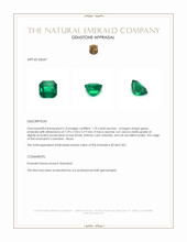 1.70 Ct. Emerald from Colombia - Muzo Appraisal