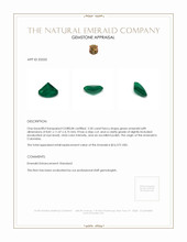 2.50 Ct. Emerald from Colombia Appraisal