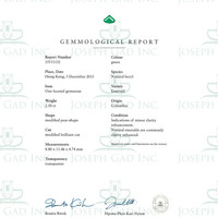 2.50 Ct. Emerald from Colombia Scan Report