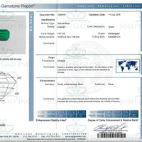 4.67 Ct. Emerald from Ethiopia Scan Report