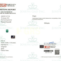 4.67 Ct. Emerald from Ethiopia Scan Report