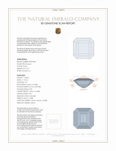 5.07 Ct. Emerald from Colombia 3 D Scan Report