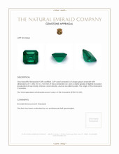 5.09 Ct. Emerald from Colombia Appraisal