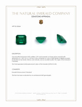 5.09 Ct. Emerald from Colombia Appraisal