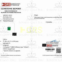 5.09 Ct. Emerald from Colombia Scan Report