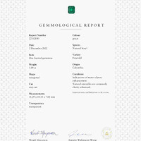 5.09 Ct. Emerald from Colombia Scan Report