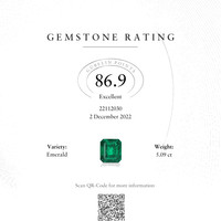5.09 Ct. Emerald from Colombia Scan Report