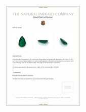 5.25 Ct. Emerald from Colombia Appraisal