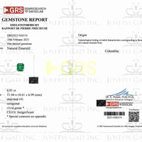 6.01 Ct. Emerald from Colombia Scan Report